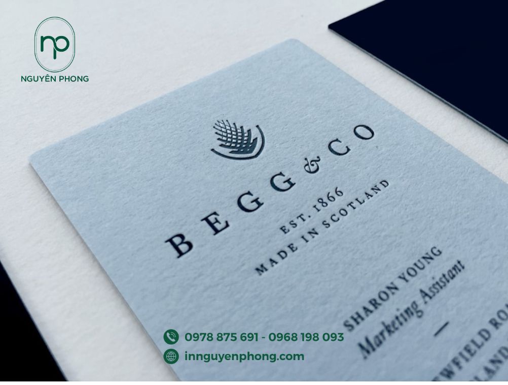 Logo công ty in đơn giản